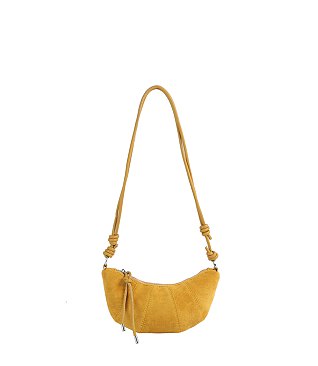 Faux Suede Crossbody Bag