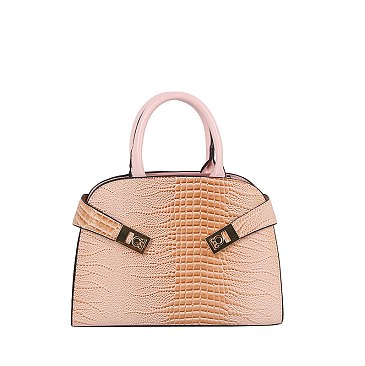 Croc Alligator 2-in-1 Dome Satchel