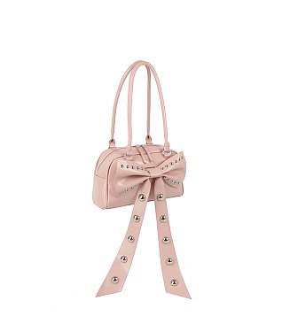 Studded Bow Satchel