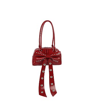 Studded Bow Satchel
