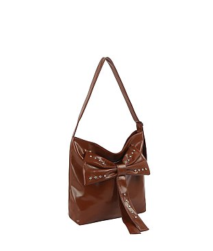 Rhinestone Bow Shoulder Bag