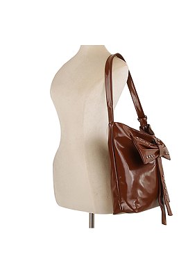 Rhinestone Bow Shoulder Bag