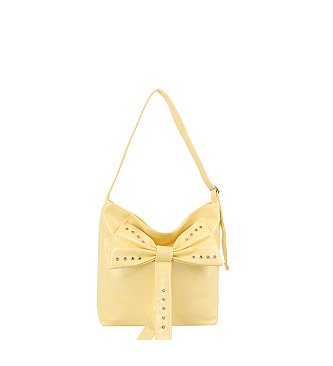 Rhinestone Bow Shoulder Bag