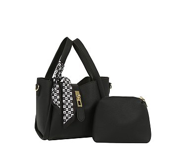 Scarf Top Handle 2-in-1 Bucket Bag