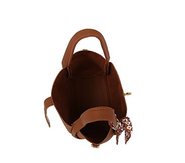 Scarf Top Handle 2-in-1 Bucket Bag