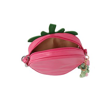 Sparkle Straw Crossbody Bag