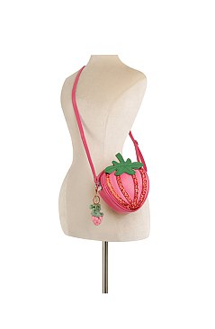 Sparkle Straw Crossbody Bag
