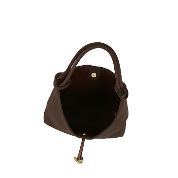 Faux Suede 2-in-1 Shoulder Bag