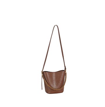Chain Link Bucket Crossbody Bag