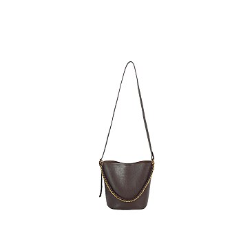 Chain Link Bucket Crossbody Bag