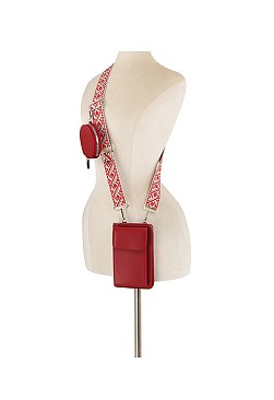 Guitar Strap 2-in-1 Cell Phone Case Crossbody Bag