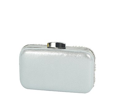 Pearl Rhinestone Clutch