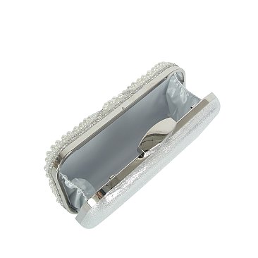 Pearl Rhinestone Clutch