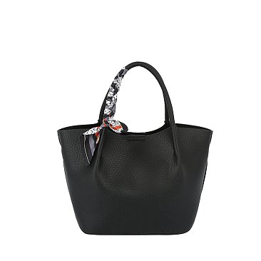 Scarf Top Handle 2-in-1 Shopper Satchel Bag