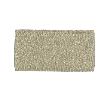 Glitter Pleated Clutch