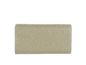 Glitter Pleated Envelope Clutch