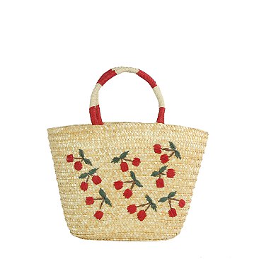 Straw Beach Tote