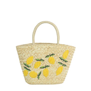 Straw Beach Tote