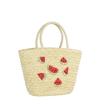 Straw Beach Tote