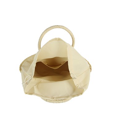 Straw Beach Tote