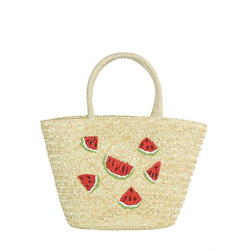 Straw Beach Tote