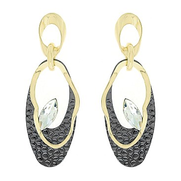 CHARMING METAL DANGLE EARRINGS