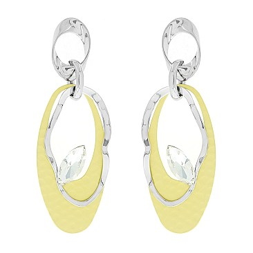 CHARMING METAL DANGLE EARRINGS