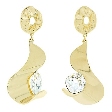 STUNNING METAL DANGLE EARRINGS