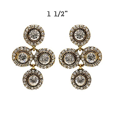 Elegant Dangling Rhinestone Earring SLEY1376