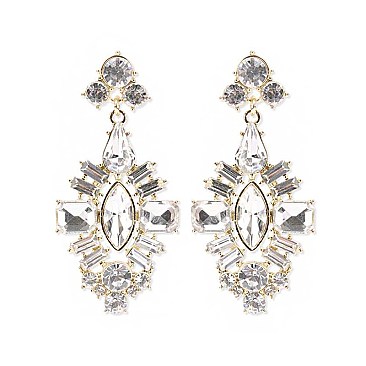 GEM BURST DANGLY  EARRINGS SLEY3644