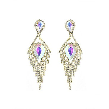 Classy Crystal Rhinestone Teardrop Drop Earring SLEY6269