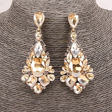 FASHIONABLE MULTIPLE STONE EARRINGS SLEY7447