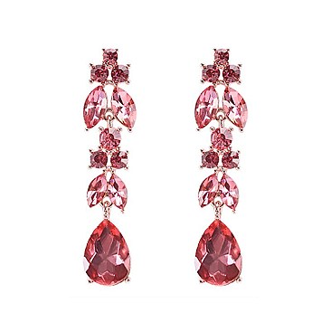 FASHIONABLE SMALL DANGLE RHINESTONE EARRINGS SLEY7970