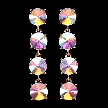 FASHIONABLE PRISM CIRCLE STONE EARRING SLEY8434