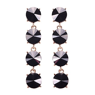 FASHIONABLE PRISM CIRCLE STONE EARRING SLEY8434