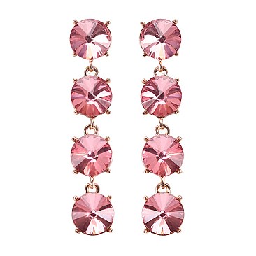 FASHIONABLE PRISM CIRCLE STONE EARRING SLEY8434