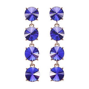 FASHIONABLE PRISM CIRCLE STONE EARRING SLEY8434