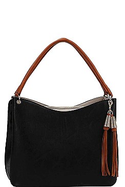 DESIGNER FASHION DOUBLE TASSEL SHOULDER BAG WITH LONG STRAP JYF-0247