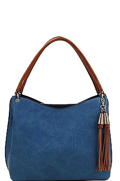 DESIGNER FASHION DOUBLE TASSEL SHOULDER BAG WITH LONG STRAP JYF-0247