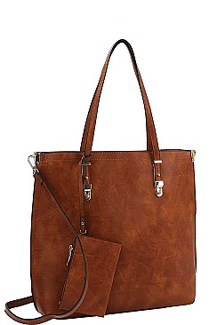 4 IN 1 TOTE WITH LONG STRAP