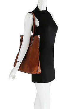 4 IN 1 TOTE WITH LONG STRAP