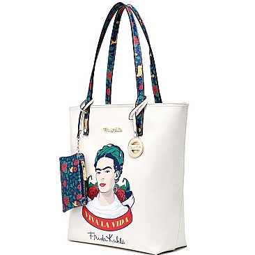 Frida Kahlo Viva La Vida Tall Tote