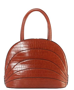 TRENDY CROC PRINT DOME SATCHEL