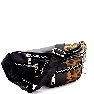 Chain Accent Multi-Pocket Fashion Fanny Pack MH-FB-A143