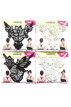 Pack of (12 Pieces) Assorted Butterfly and Flower Fashion Bra Strap FM-FBS5966