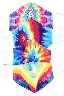 PACK OF 12 TRENDY ASSORTED COLOR TIE DYE