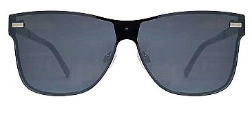 PACK OF 12 CLASSIC HORN RIMMED FLAT LENS RIMLESS SUNGLASSES