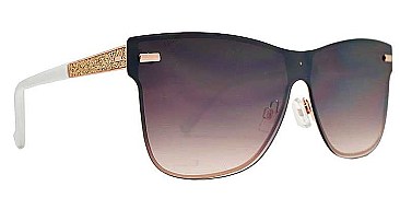 PACK OF 12 CLASSIC HORN RIMMED FLAT LENS RIMLESS SUNGLASSES
