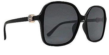 PACK OF 12 SQUARE SUNGLASSES WITH METAL ACCENT