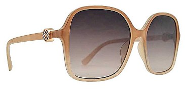 PACK OF 12 SQUARE SUNGLASSES WITH METAL ACCENT